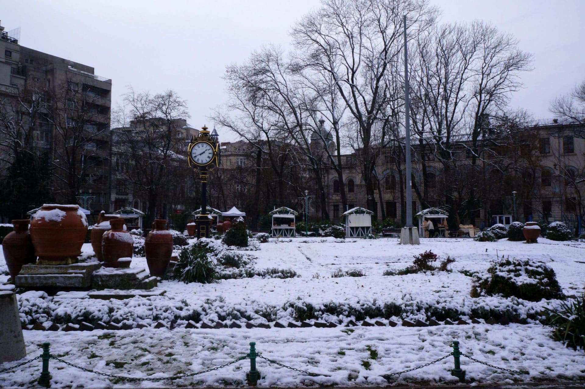 Giardini Cismigiu di Bucarest a Natale