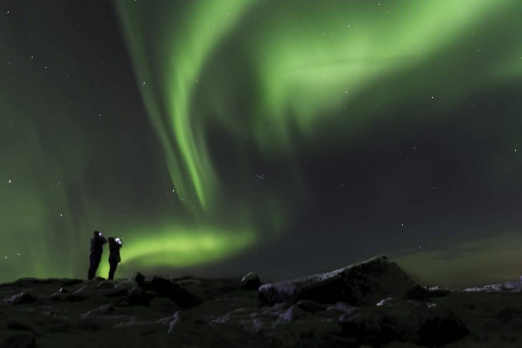 dove vedere aurora boreale islanda
