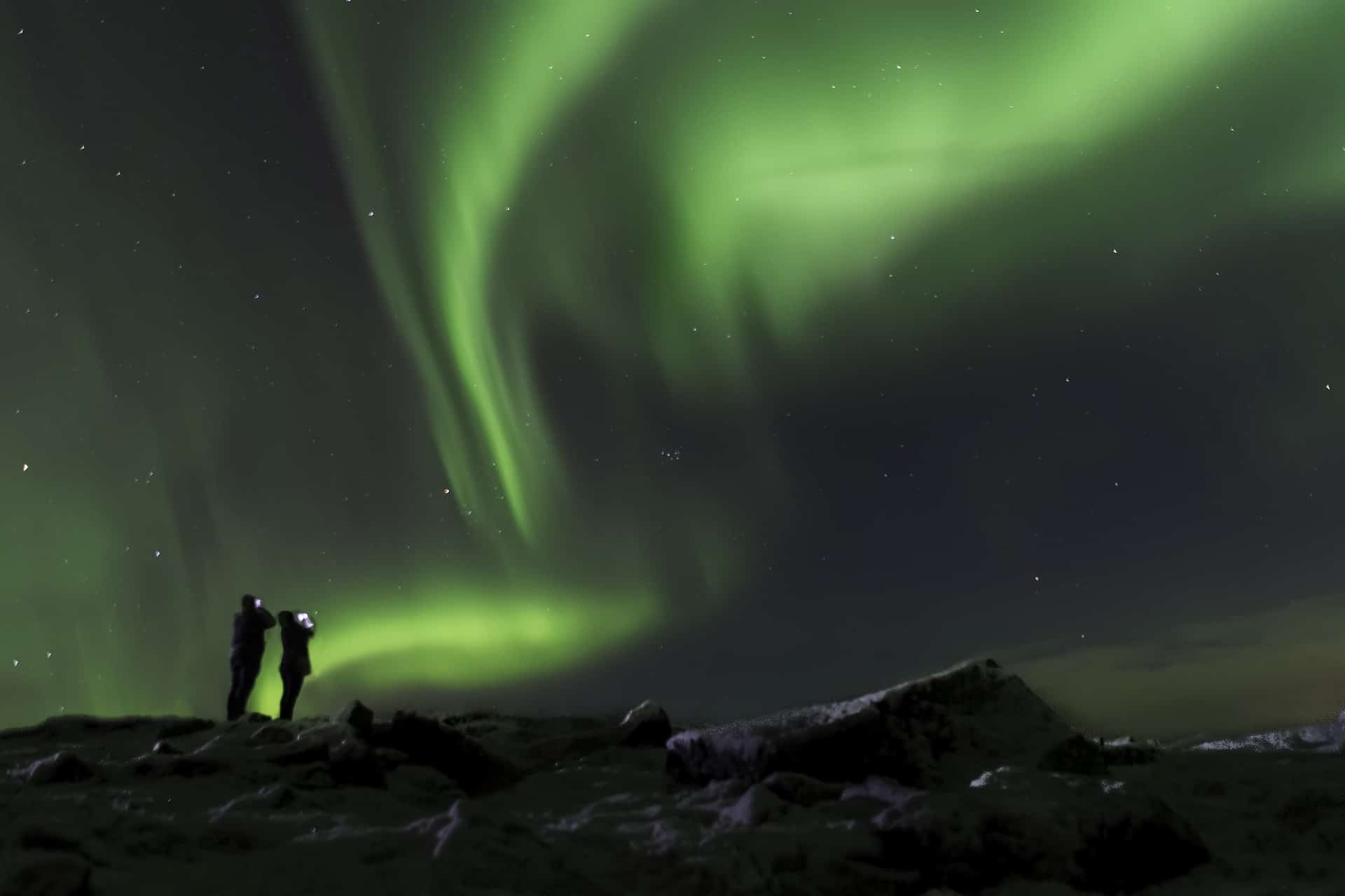 dove vedere aurora boreale islanda