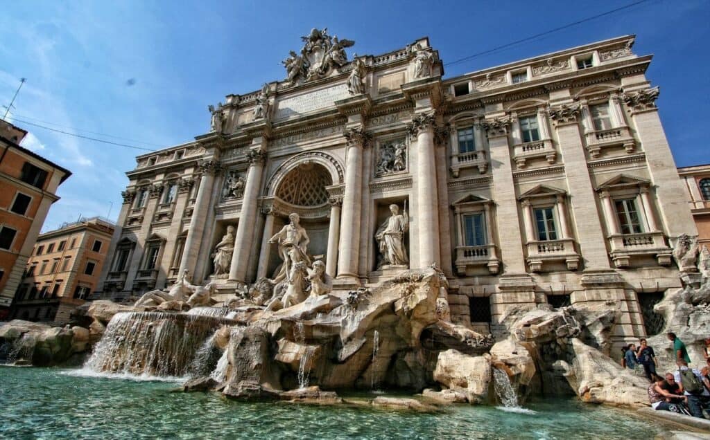 Fontana di Trevi a Roma