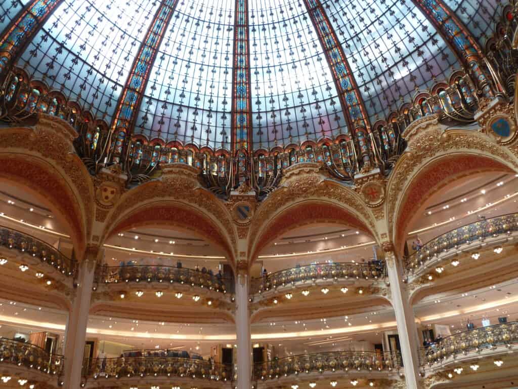 Le Galeries Lafayette a Parigi