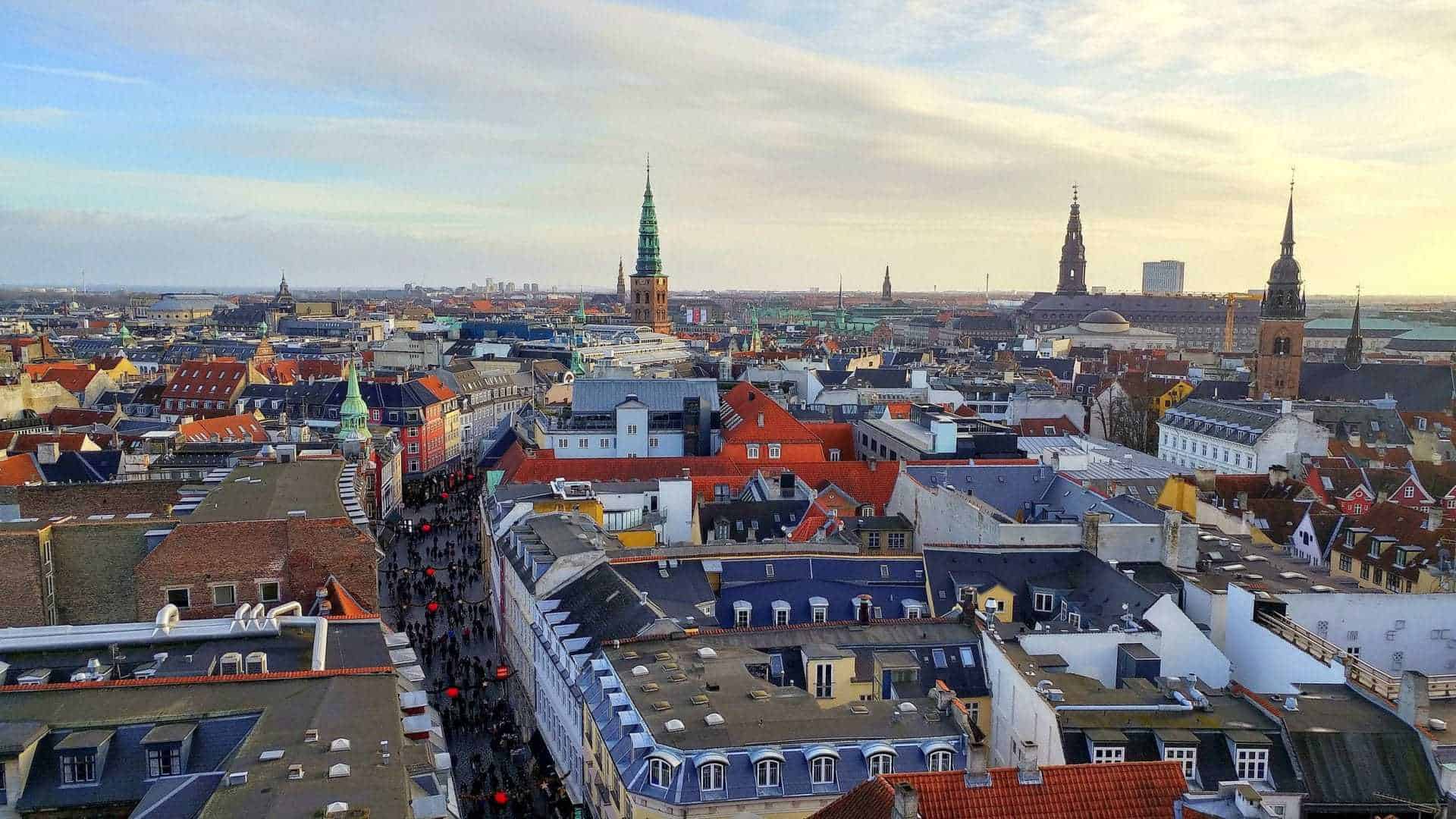 Panorama dalla torre della Rundetaarn, Copenaghen