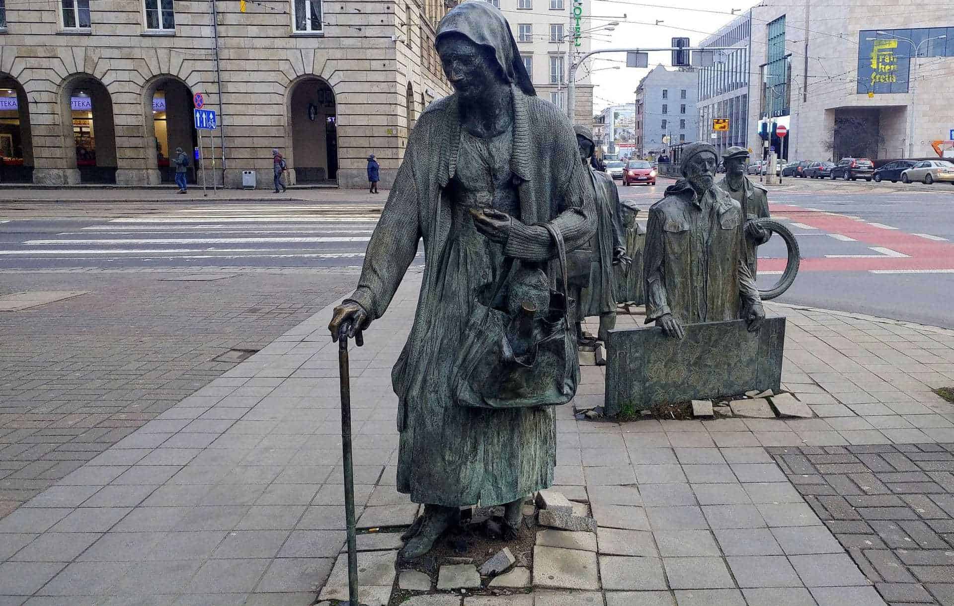 statua Passante anonimo breslavia polonia