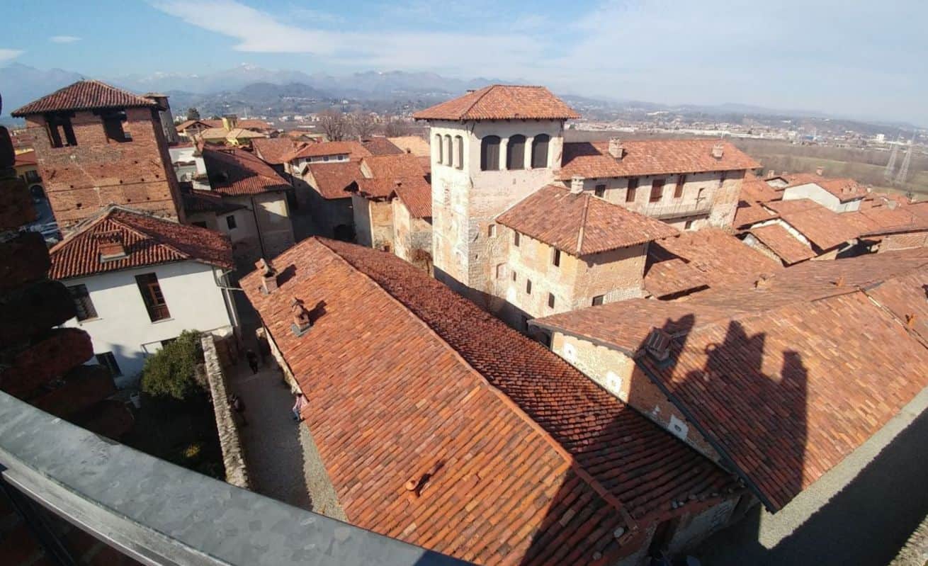 panorama torre ricetto candelo