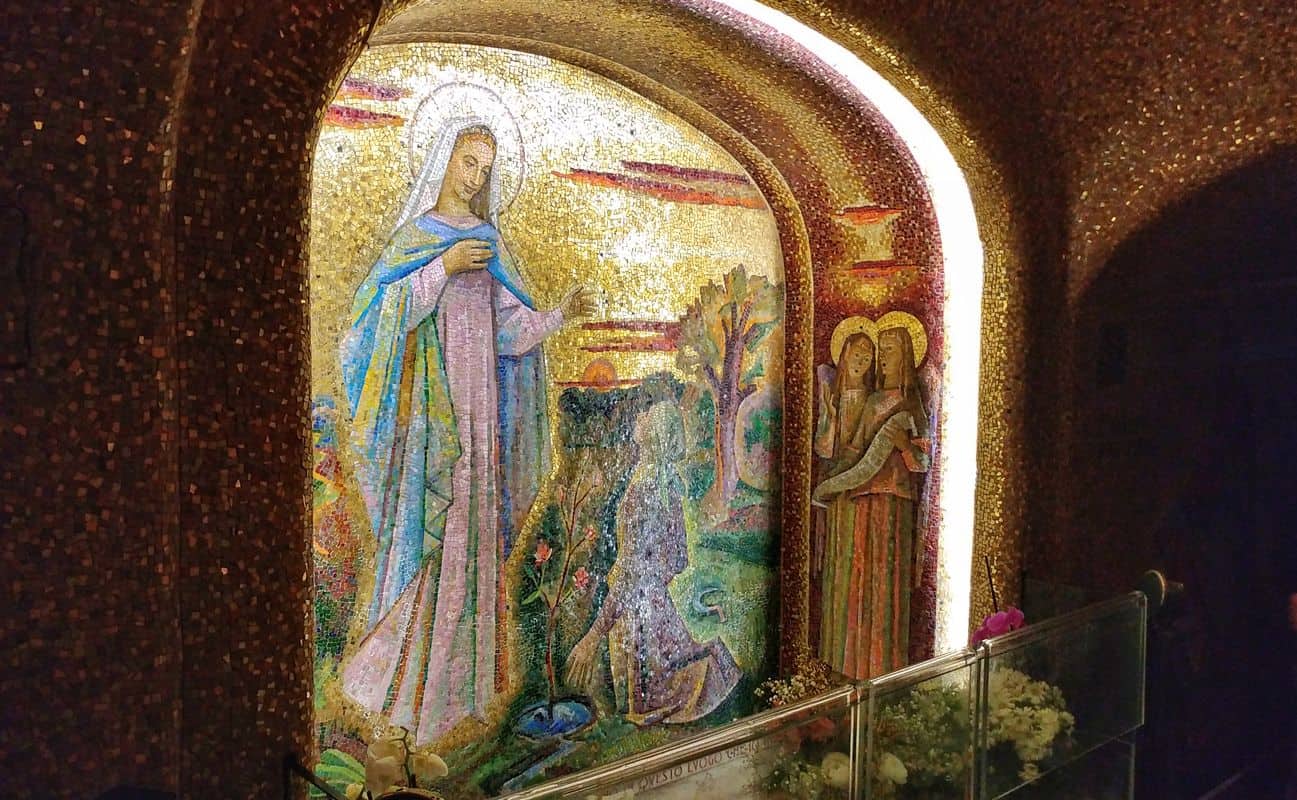 santuario caravaggio mosaico madonna