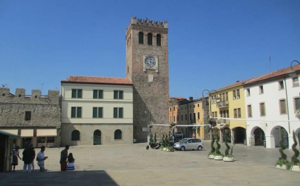 Piazza Mazzini a Monselice