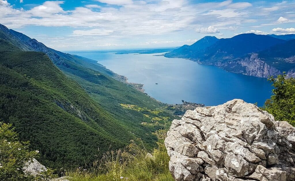 Panorama sul Lago di Garda da Monte Baldo