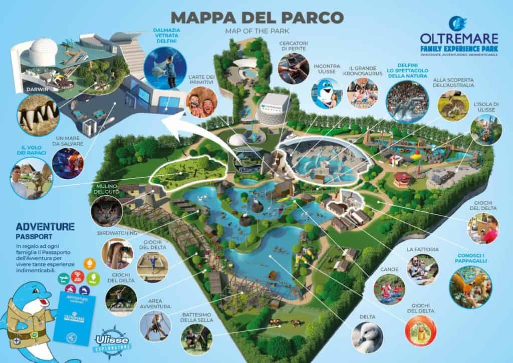 Mappa Parco Oltremare Riccione