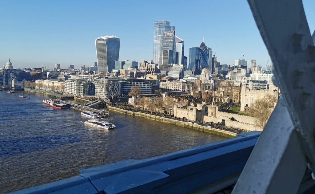 Panorama da Tower Bridge - Londra