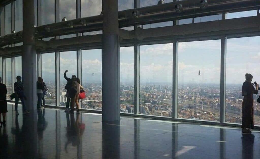 Panorama di Milano dall'alto al Belvedere di Palazzo Lombardia